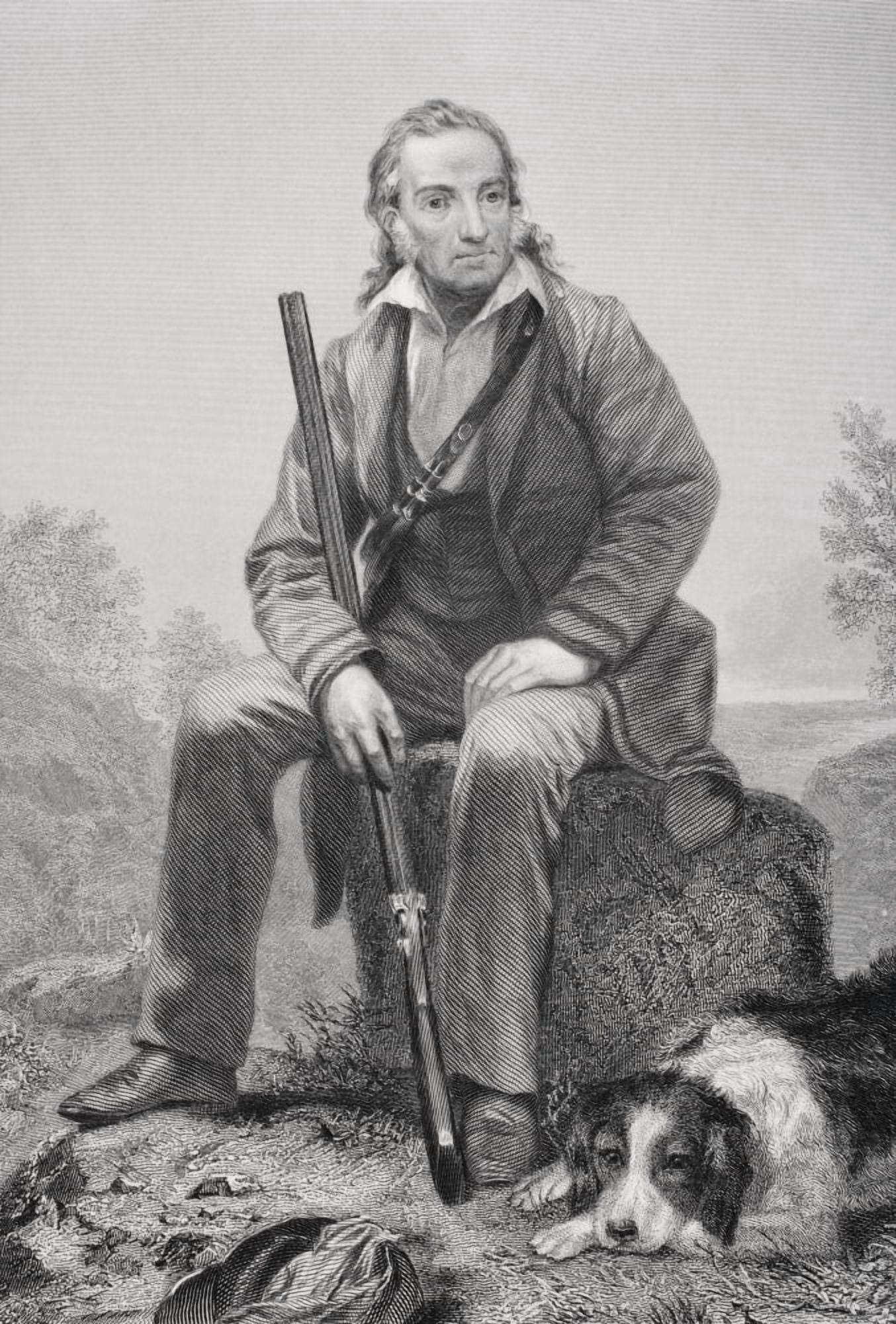 John James Audubon 1785-1851 American Ornithologist Artist And Naturalist From Painting By Alonzo Chappel Canvas Art - Ken Welsh Design Pics (11 x 17)
