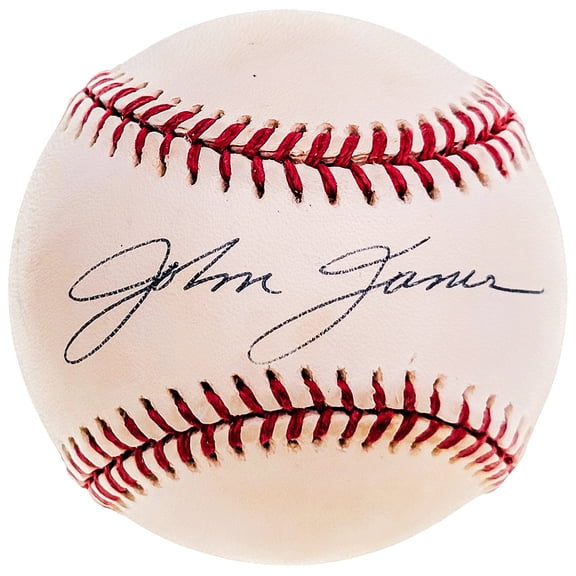 John James Autographed Official AL Baseball 1961 New York Yankees JSA #H93892