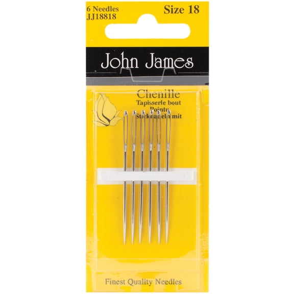 John James Chenille Hand Needles-Size 18 6/Pkg