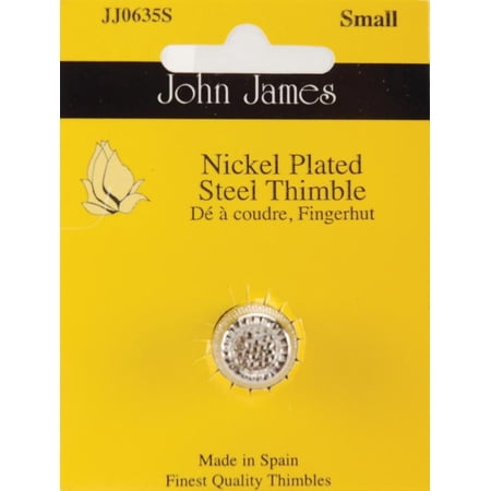 Nickel Plated Steel Crimp Top Thimble-Small Size 5