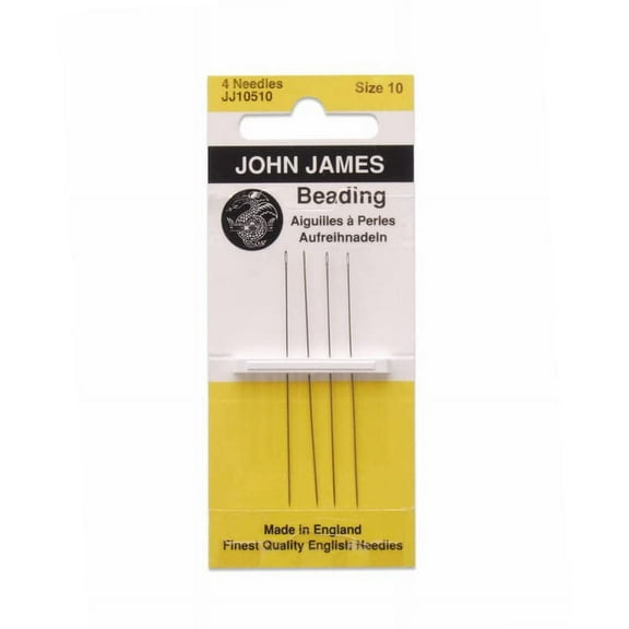 John James English Beading Needles Heavy #10 (Package of 4)