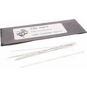 John James Extra Long Pearl Stringing Needles, Size 12, 10 Needles per Pack, Made in England, Use for Loom Weaving Beadwork, Pearl stringing and Jewel