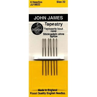 John James Leather Hand Needles-Size 3/7 3/Pkg