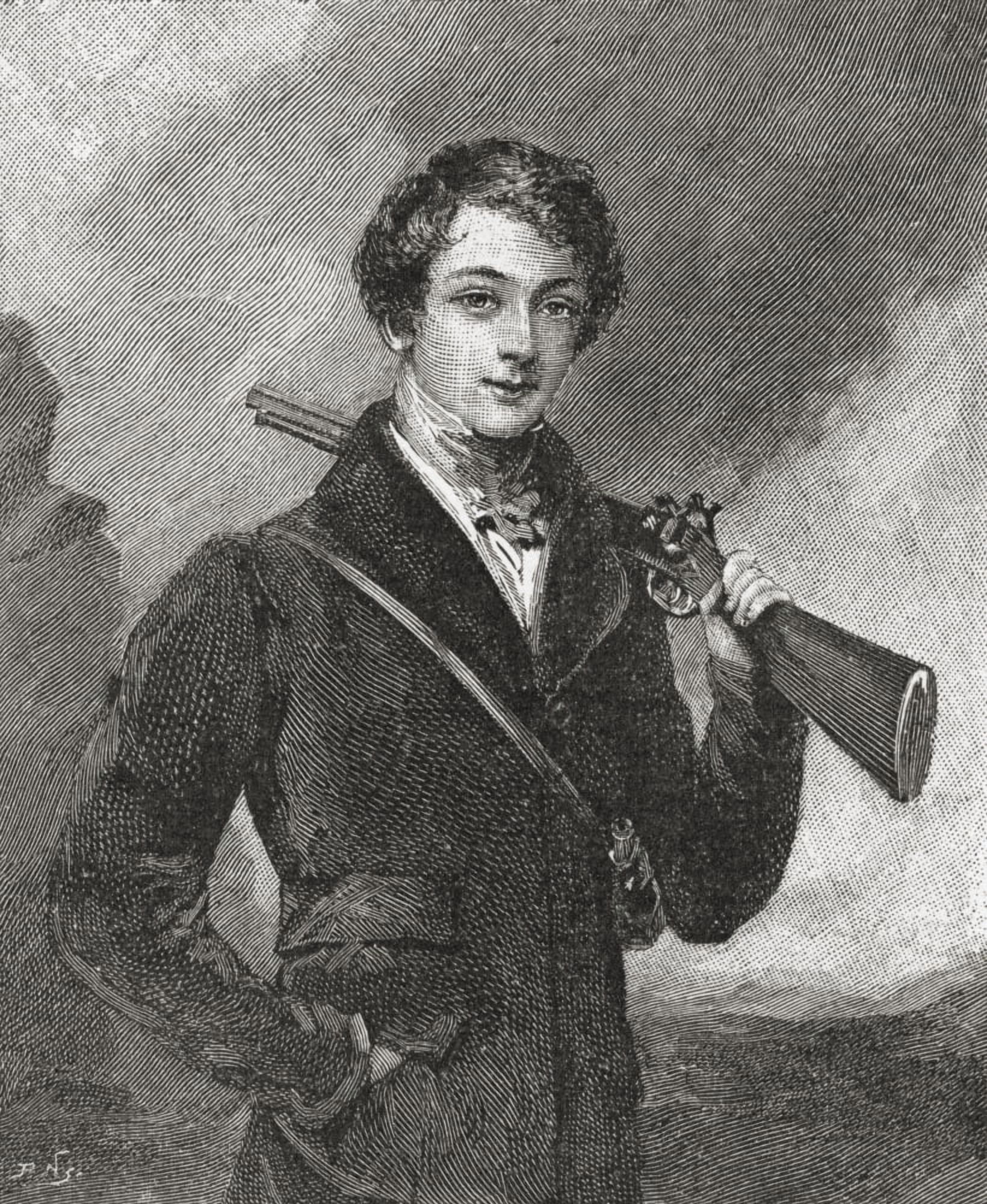 John James Robert Manners 7Th Duke Of Rutland Aged 17 1818 Canvas Art - Ken Welsh Design Pics (28 x 34)
