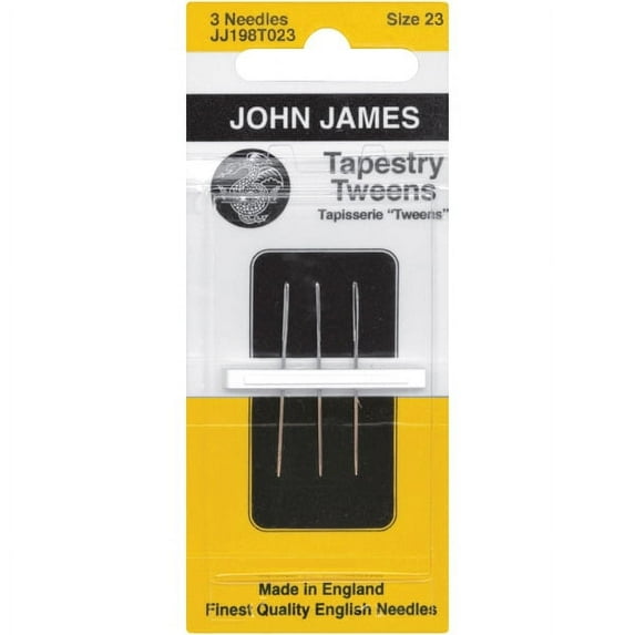 John James Tapestry Tweens Hand Needles-Size 23 3/Pkg