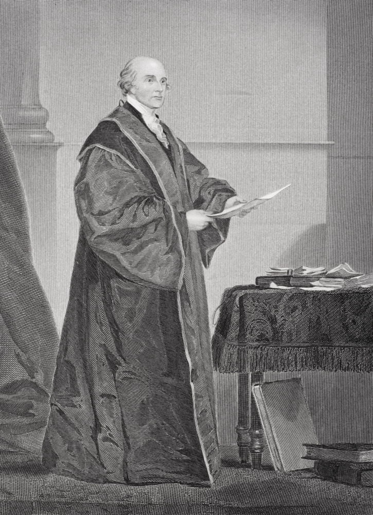 John Jay 1745 - 1829 US Jurist And First Chief Justice Of The Supreme Court Of The United States From Painting By Alonzo Chappel Canvas Art - Ken Welsh Design Pics (24 x 34)