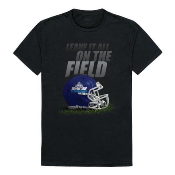 John Jay College Bloodhounds Gridiron T-Shirt, Black - Extra Large