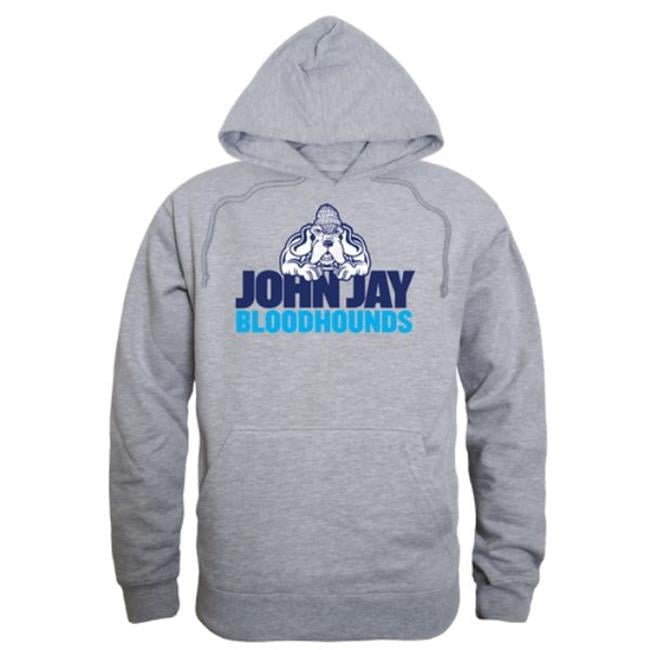 John Jay College of Criminal Justice Bloodhounds Campus Hoodie Heather Grey Extra Large