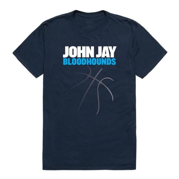 John Jay College of Criminal Justice Bloodhounds College Basketball T-Shirt, Navy - Extra Large