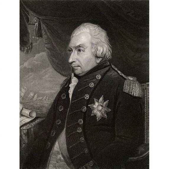 John Jervis 1St Earl of St Vincent 1735-1823 Admiral In The British Royal Navy Engraved by J Cochran After J Kee Poster Print - Large - 26 x 34