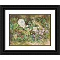 thumbnail image 1 of John Jessop Hardwick 18x15 Black Ornate Wood Framed Double Matted Museum Art Print Titled - Flower Study (1866), 1 of 5