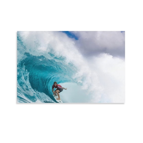 John John Florence Poster Surfing Art Posters & Prints(6) Wall Art Poster Scroll Canvas Painting Picture Living Room Decor Home 12x18inch(30x45cm)
