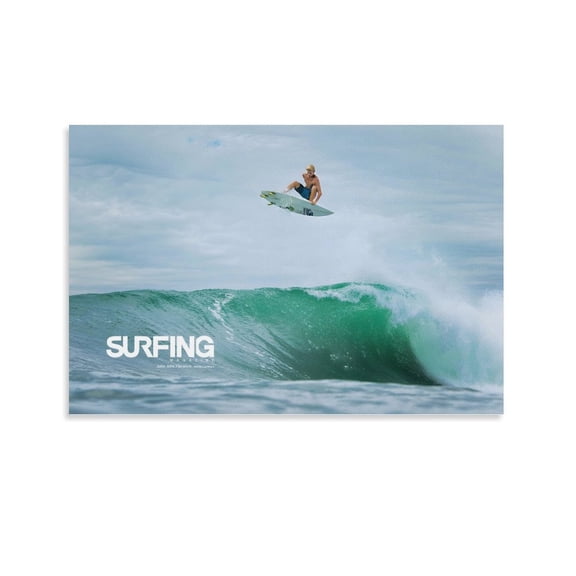 John John Florence Poster Surfing Art Posters & Prints Room Aesthetic Poster Print Art Wall Painting Canvas Posters Gifts Modern Bedroom Decor 16x24inch(40x60cm)