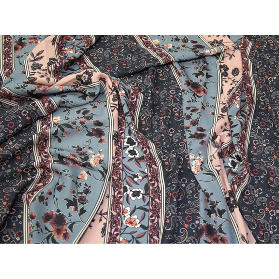 John Kaldor Liza Georgette Fabric Slate - per yard