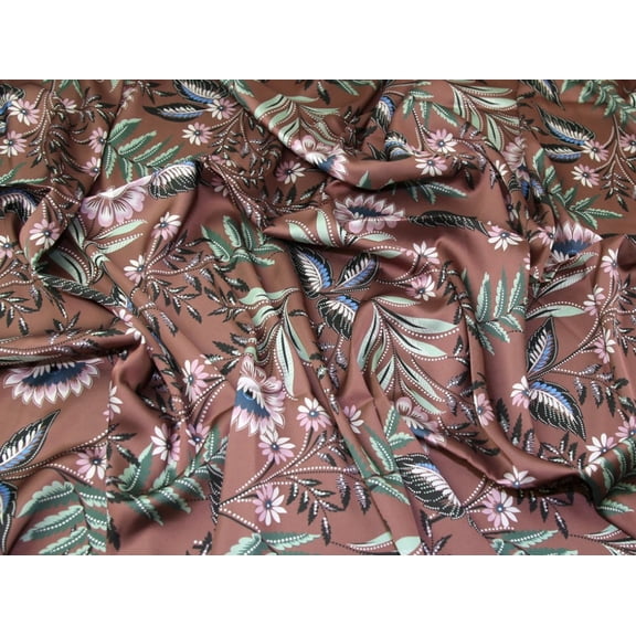 John Kaldor Paris Charmeuse Silky Satin Fabric Mink - per yard