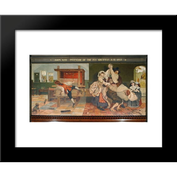 John Kay, Inventor of the Fly Shuttle 20x24 Framed Art Print by Ford Madox Brown
