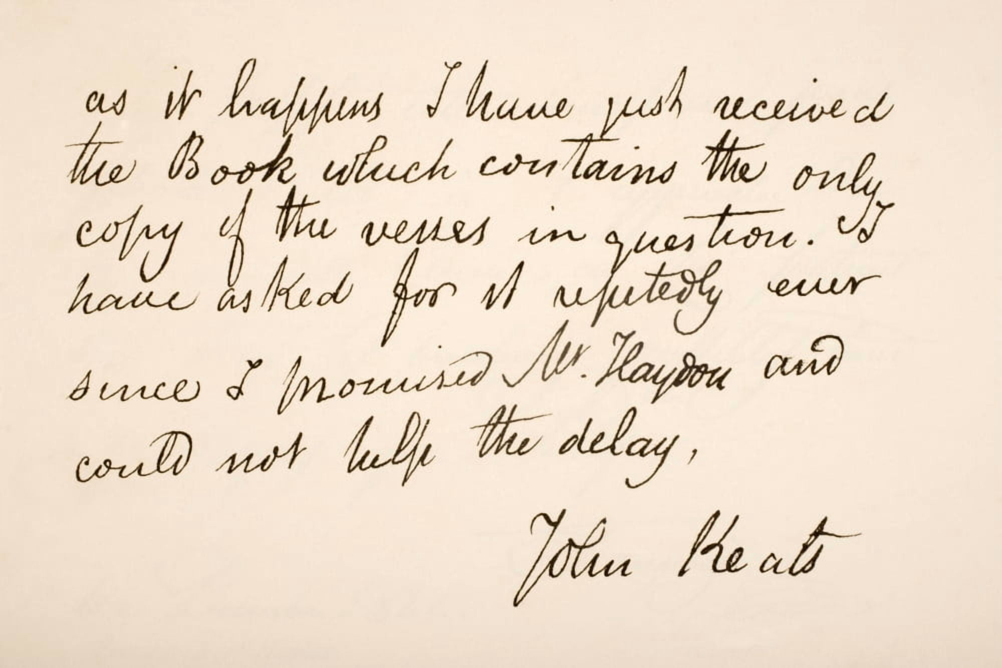 John Keats 1795 Canvas Art - Ken Welsh Design Pics (36 x 24)