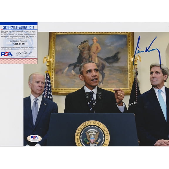 John Kerry Secretary Of State Senator Signed Autograph 8x10 Photo PSA/DNA COA #5