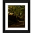 thumbnail image 1 of John La Farge 19x24 Black Ornate Framed Double Matted Museum Art Print Titled: In ‘The Glen,’ Portsmouth, Rhode Island (1859), 1 of 5
