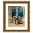 thumbnail image 1 of John La Farge 20x24 Gold Ornate Framed and Double Matted Museum Art Print Titled - Village Dancing Girls at Garoet in the Preanger Regency, Java (1891), 1 of 4