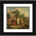 thumbnail image 1 of John Laguerre 20x20 Black Ornate Framed Double Matted Museum Art Print Titled: Hob Taken Out of Ye Well (Between 1720 and 1730), 1 of 5