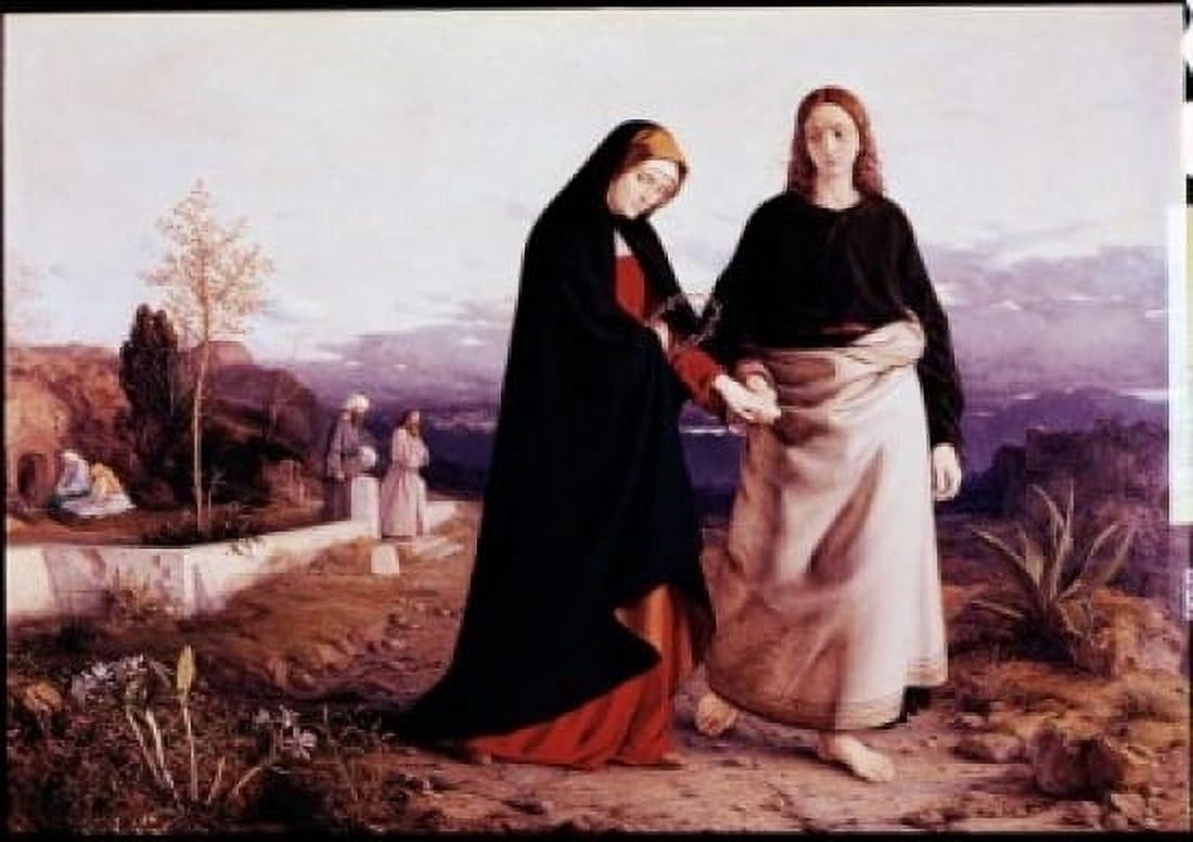 John Leading Mary from the Tomb William Dyce (1806-1864 British) Canvas Art - William Dyce (24 x 36)