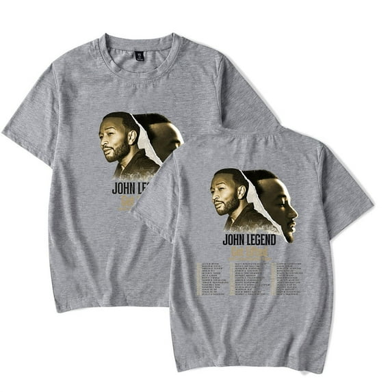 John Legend Get Lifted 20th Anniversary Tour Tshirt Fashion Short Sleeve Hip Hop Tees