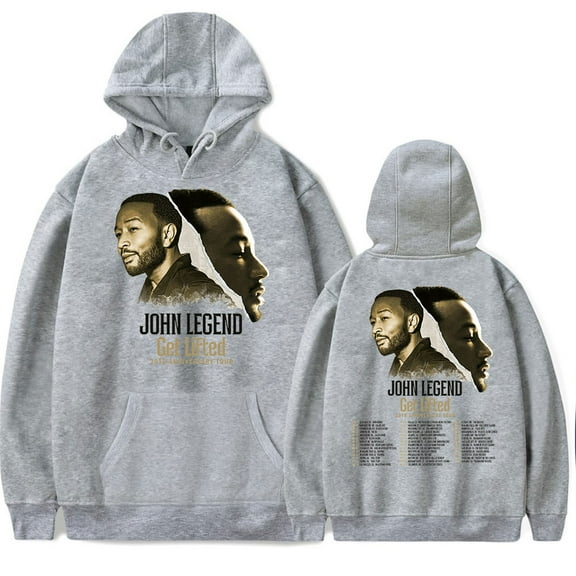 John Legend Get Lifted 20th World Tour 2025 Hoodies Merch Women Men Fashion Casual Hooded Sweatshirts