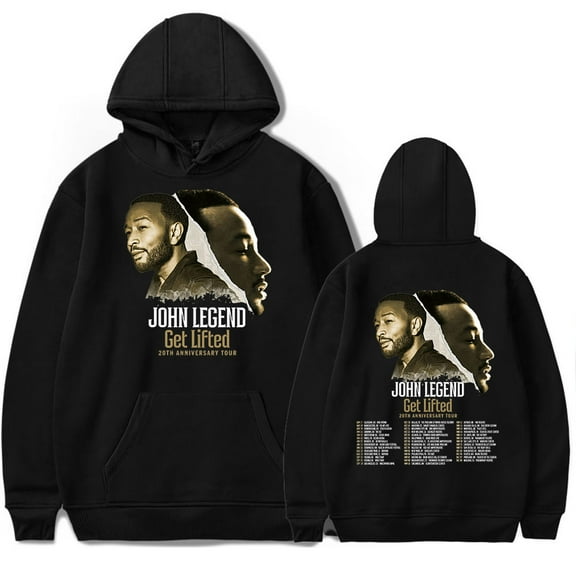 John Legend Get Lifted 20th World Tour 2025 Hoodies Merch Women Men Fashion Casual Hooded Sweatshirts