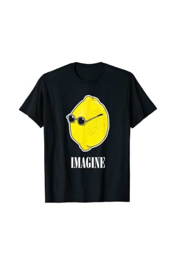 John Lemon Imagine T-Shirt, Lemon With Sunglasses Meme Tee, Unisex T-Shirt