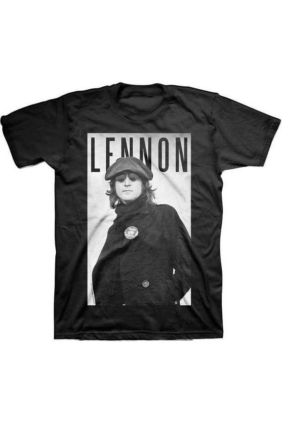 John Lennon Cabbie Portrait Adult T-Shirt