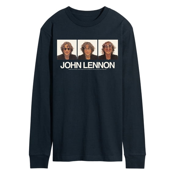 John Lennon - Glasses Portrait - Men's Long Sleeve Graphic T-Shirt