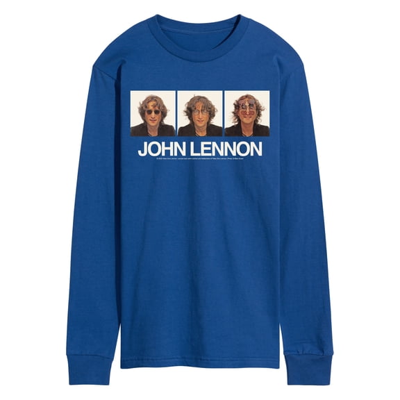 John Lennon - Glasses Portrait - Men's Long Sleeve Graphic T-Shirt