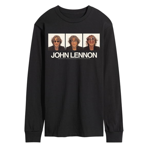 John Lennon - Glasses Portrait - Men's Long Sleeve Graphic T-Shirt