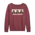 thumbnail image 1 of John Lennon - Glasses Portrait - Women's French Terry Long Sleeve Shirt, 1 of 4