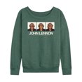 thumbnail image 1 of John Lennon - Glasses Portrait - Women's French Terry Long Sleeve Shirt, 1 of 4