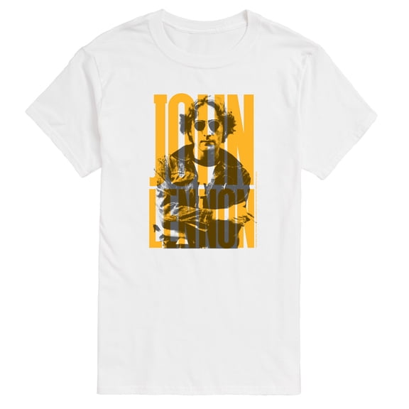 John Lennon - John Lennon Overprint - Men's Short Sleeve Graphic T-Shirt