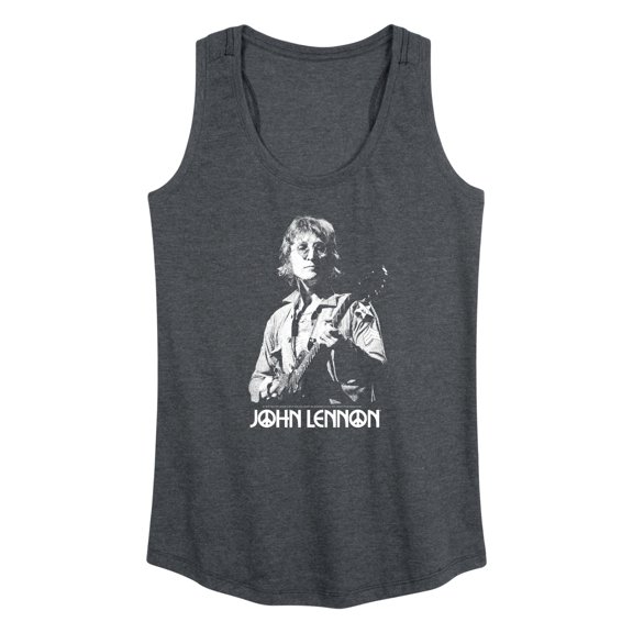 John Lennon - John Lennon Portrait - Women's Raceback Tank