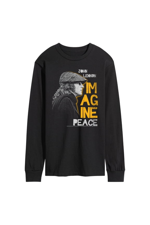 - John Lennon Profile - Men's Long Sleeve Graphic T-Shirt