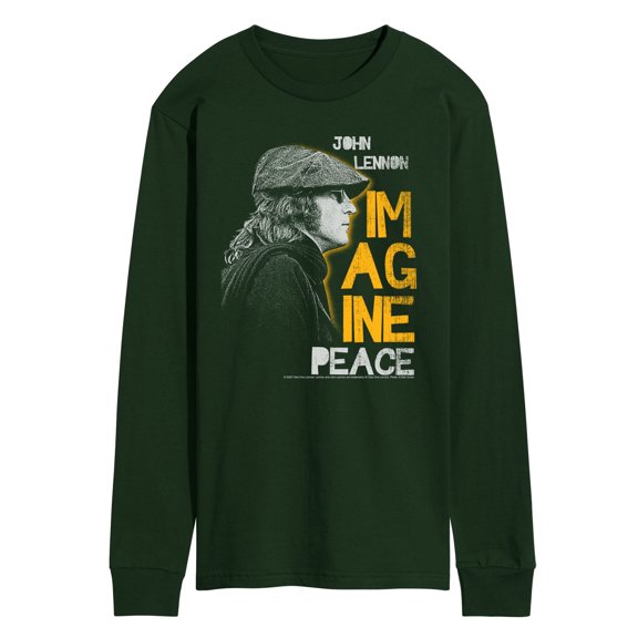 John Lennon - John Lennon Profile - Men's Long Sleeve Graphic T-Shirt