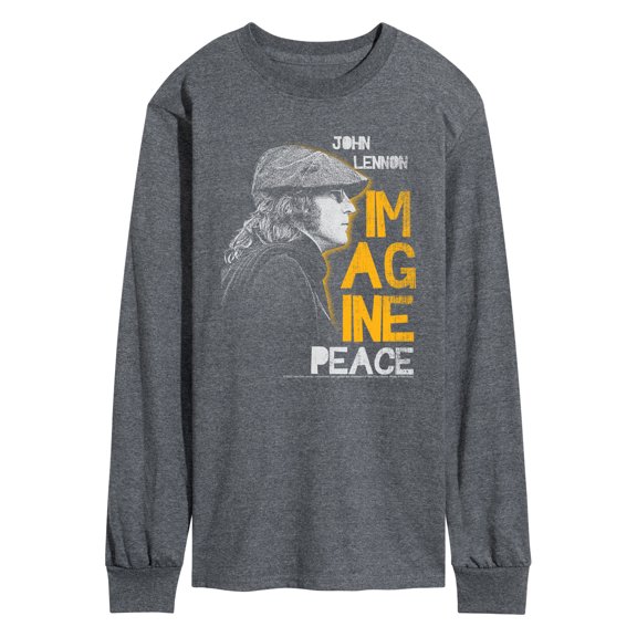 John Lennon - John Lennon Profile - Men's Long Sleeve Graphic T-Shirt
