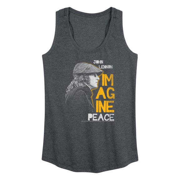 John Lennon - John Lennon Profile - Women's Raceback Tank