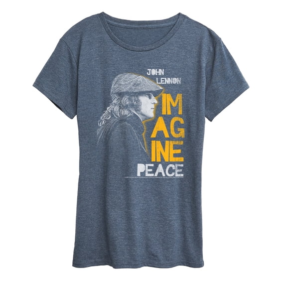 John Lennon - John Lennon Profile - Women's Short Sleeve Graphic T-Shirt