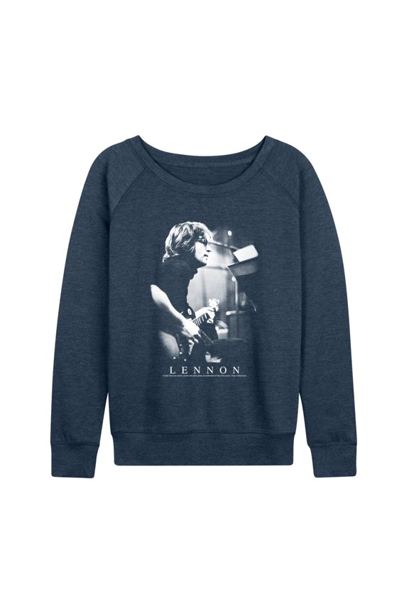 - Lennon Guitar - Women's French Terry Long Sleeve Pullover