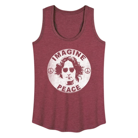 John Lennon - Lennon Imagine Peace - Women's Raceback Tank