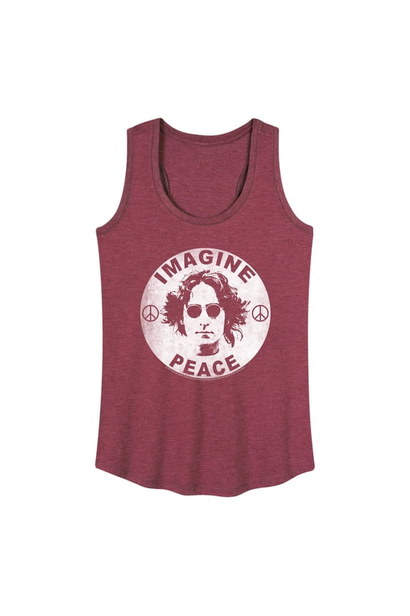 - Lennon Imagine Peace - Women's Raceback Tank