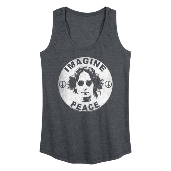 John Lennon - Lennon Imagine Peace - Women's Raceback Tank