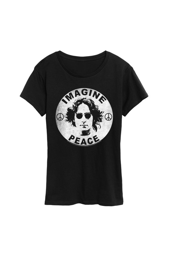 - Lennon Imagine Peace - Women's Short Sleeve Graphic T-Shirt