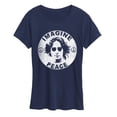 thumbnail image 1 of John Lennon - Lennon Imagine Peace - Women's Short Sleeve Graphic T-Shirt, 1 of 4