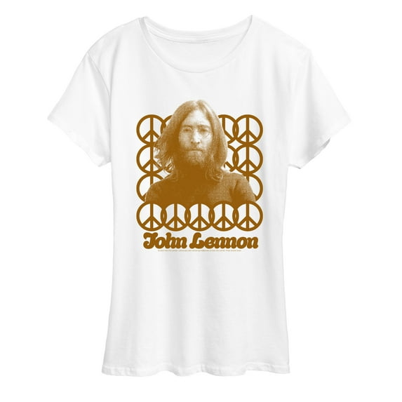 John Lennon - Lennon Peace Portrait Short Sleeve Graphic T-Shirt